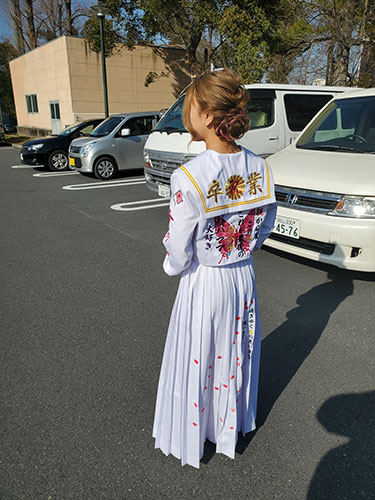 卒業式　刺繍 セーラー服